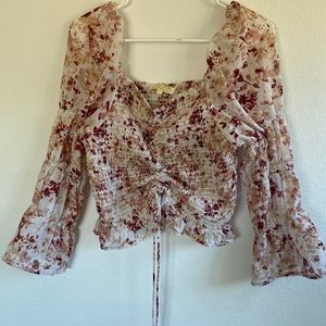 Crop top/ dress shirt